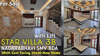 Star Villa 38 | East Face 3BHK with Lift For Sale Nagarabhavi BDA Ext