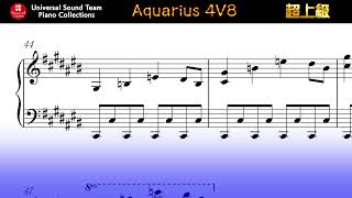 【ピアノスコア】 Aquarius 4V8 【参考動画】