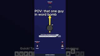 POV: that one guy in word bomb #roblox #wordbomb