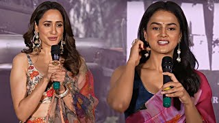 Pragya Jaiswal \u0026 Shraddha Srinath Cute Speech @ Daaku Maharaaj Press Meet | Balakrishna | Bobby