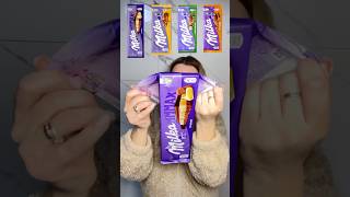 EATING VARIOUS FLAVOR OF MILKA CHOCOLATE🍫🥜#shorts