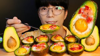 [No Talking Yes WOW] 비쥬얼 폭발, 아보카도 계란구이! AVOCADO+GRILLED EGG, ASMR MUKBANG!