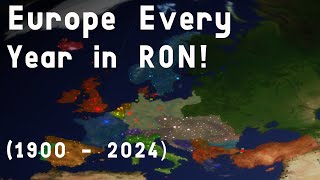 Europe Every Year in Rise of Nations (1900-2024)