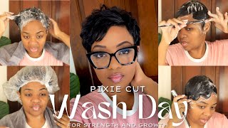 Wash Day for Strength & Growth: Pixie Maintenance Day | At Home Pixie