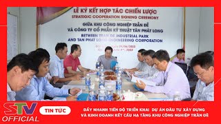 STV - Lãnh đạo UBND tỉnh khảo sát Khu Công nghiệp Trần Đề và làm việc với nhà đâu tư