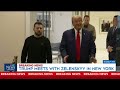 trump in a meeting with zelenskyy says he will negotiate deal between russia and ukraine