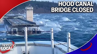 Washington's Hood Canal Bridge closed due to rapid flooding