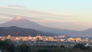 富士山 2024.12.26 PM16:30 街並と駿河湾