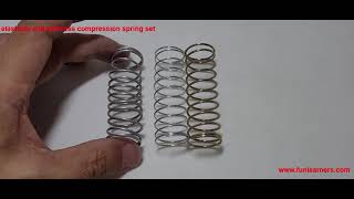 elasticity and stiffness comparison spring set