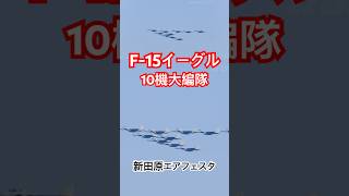 F-15イーグル10機大編隊 新田原基地エアフェスタ2024 / 新田原基地航空祭