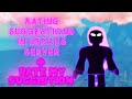 RATING SUGGESTIONS + RATE MY SUGGESTIONS | HEROES ONLINE WORLD ROBLOX