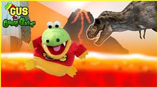 Pretend Play Adventure to Dinosaur World with Giant Dinosaurs + Learn Colors