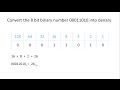 Binary 1 - Converting to and from Denary