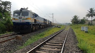 01039 Kolhapur SCSMT-Gondia Covid-19 Special Maharashtra Express with twins PUNE WDP4D | 9000HP