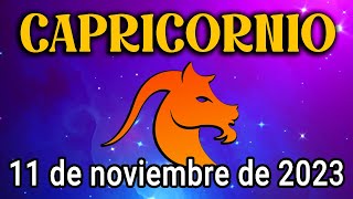 🔥𝐀𝐥𝐠𝐨 𝐦𝐮𝐲 𝐟𝐮𝐞𝐫𝐭𝐞 𝐞𝐬𝐭á 𝐝𝐞𝐬𝐭𝐢𝐧𝐚𝐝𝐨😯 Horóscopo de hoy Capricornio ♑ 11 de Noviembre de 2023 |Tarot