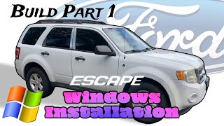 Escape Build Log 1 - Windows Installation