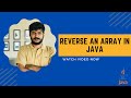 Reverse an Array in Java