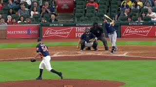 MIL@HOU: Braun puts the Brewers in front with a homer