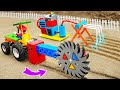 Diy tractor mini Bulldozer making Tiller Saw Ring | diy Pump System supply Water for Farm | HP Mini