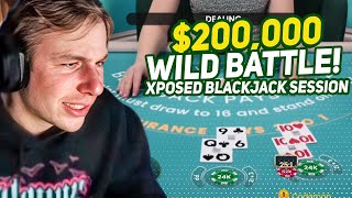 Xposed $200,000 BLACKJACK \u0026 BACCARAT War! This Was A total Rollercoaster Ride!