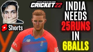 What Happen In The Last Ball? Cricket 22 #Shorts By RtxVivek
