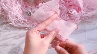 Many friends want to learn organza ribbon bow, come on baby #Diy #handmade