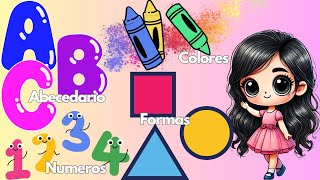 Aprende el ABC, Colores, Números y Formas | Video Educativo Completo para Niños