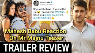 Mr. Majnu First Look Review Reaction In Hindi | Akhil Akkineni | Mahesh Babu Reaction On Teaser