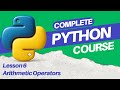 Python Arithmetic Operators | Python Tutorial for Beginners | Python Complete Course