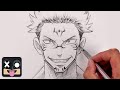 How To Draw Sukuna | Jujutsu Kaisen