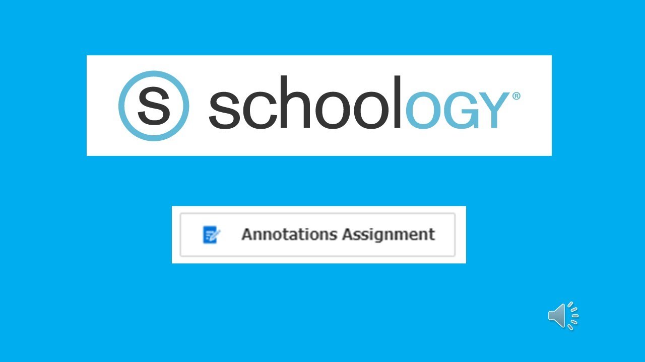 Schoology Annotation Assignment Youtube