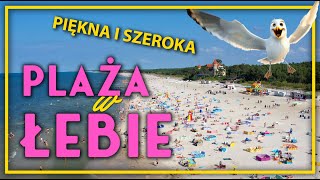 Spacer po całej plaży w Łebie 4K 🏖 Dron Łeba. Plaża \u0026 Morze 🌊 Wakacje nad Bałtykiem🌊 #łeba #bałtyk