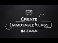 Create Immutable class in Java | Write code to create immutable class | java interview | okay java