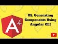 AngularJS 4 Tutorial: 05. Generating components using Angular CLI