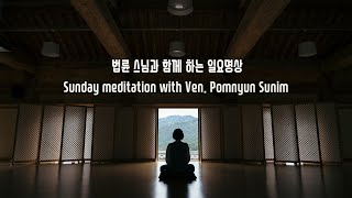 Recorded Sunday Meditation with Ven. Pomnyun Sunim (법륜스님) Week 243 (12/1/2024)