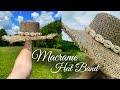 Tutorial Macrame Hatband with Seashells