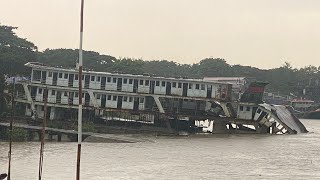 Public ferry boat from Pansodan to Dala Township at Yangon,Myanmar