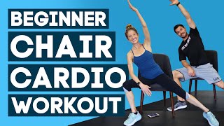 Beginners Chair Cardio Workout - No Impact Cardio For Weight Loss (REALLY WORKS!)