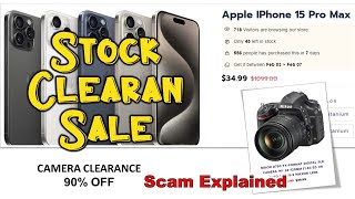 Stock Clearan Sale Reviews  stockcleransale com CLEARANCE 90% OFF Scam