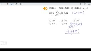 창규야0411240 수학1 등비수열의 합 40번