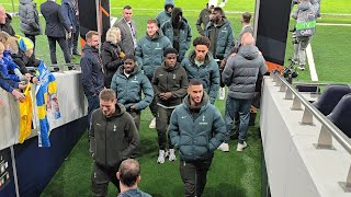 THE SPURS SQUAD ARRIVING AT THE TOTTENHAM HOTSPUR STADIUM: Spurs v Elfsborg: Europa League