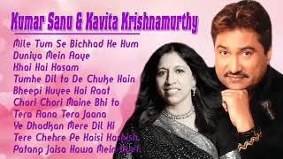 Kumar Sanu   Kavita Krishnamurthy   Hindi Old Songs   Hits 90s Bollywood Romantic Songs   Evergree