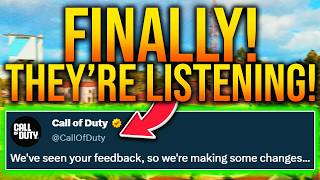 CALL OF DUTY Is FINALLY LISTENING…
