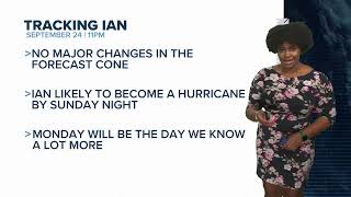 Saturday 9/24 11 p.m. Tropical Update: Ian strengthens a little, hurricane watch in effect for Cuba