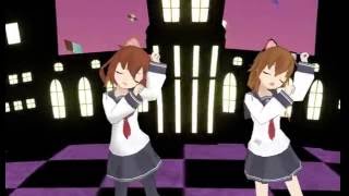 【艦これMMD】雷電がシュレディンガイガーのこねこを踊ってくれた