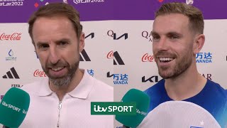 Jordan Henderson and Gareth Southgate on England's 3-0 win over Senegal | ITV Sport