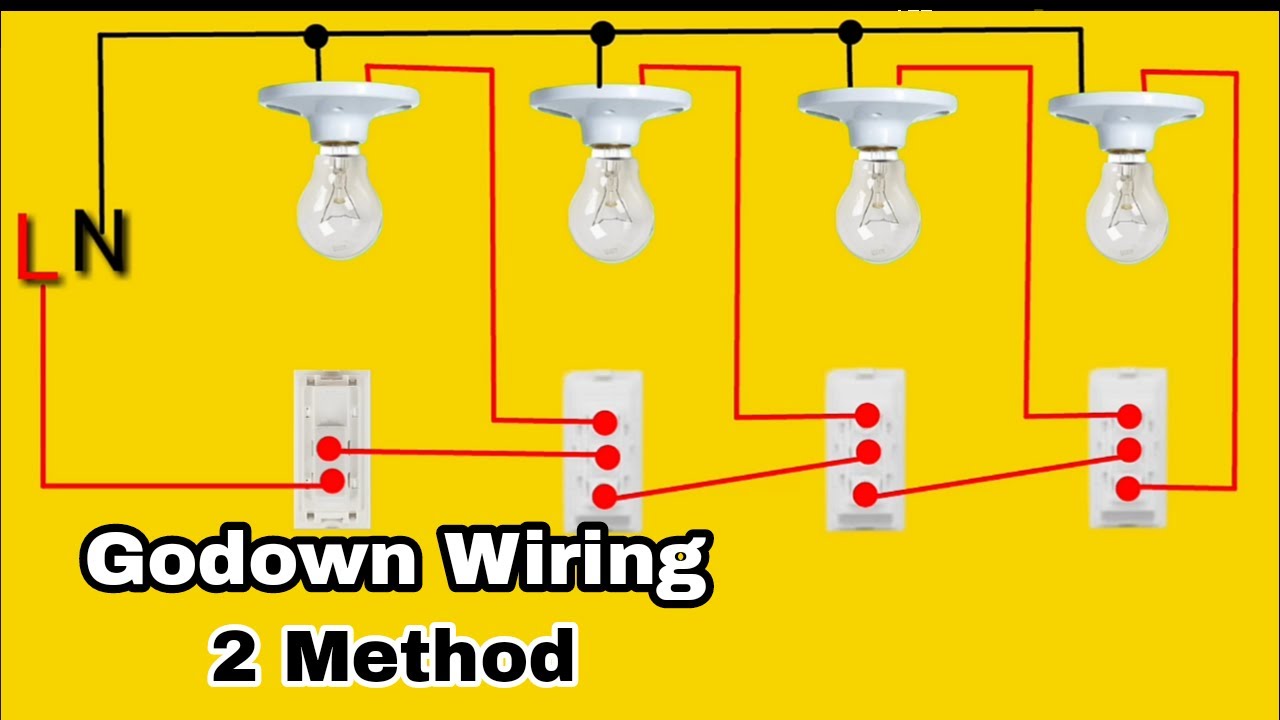 Godown Wiring Connection || Godown Wiring Connection Diagram || Godown ...