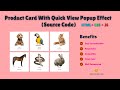 How to Create a Responsive Product Card With Quick View Popup Effect  Using HTML, CSS and JavaScript