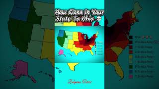 How Close Is Your State To Ohio💀 #shorts #geography #mapping