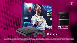 Nielimitowany Internet domowy od T-Mobile  z konsolą PS4 i FIFA 18 za złotówkę na start za zestaw